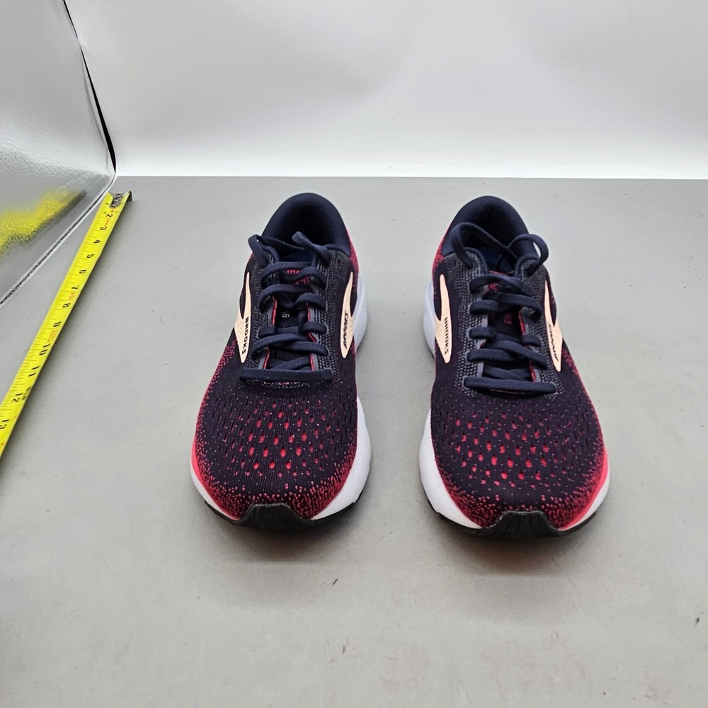 Brooks Ghost 16 Womens Running Shoes Navy Pink Rose Gold 1204071D422 Wide D 7